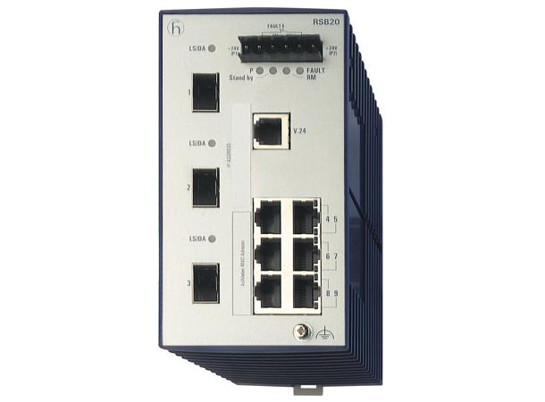 OpenRail RSB20 6xTX-RJ, 3x SFP 0-60°C 9,6-60VDC Basic